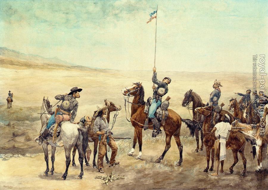 Frederic Remington : Signaling the Main Command